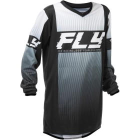 Maillot enfant FLY RACING F-16 - noir/blanc