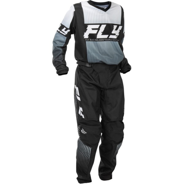 Maillot enfant FLY RACING F-16 - noir/blanc