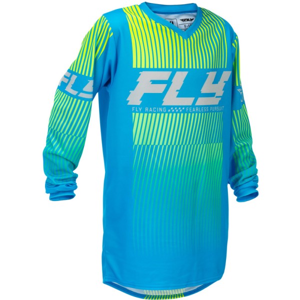 Maillot enfant FLY RACING F-16 - bleu/jaune