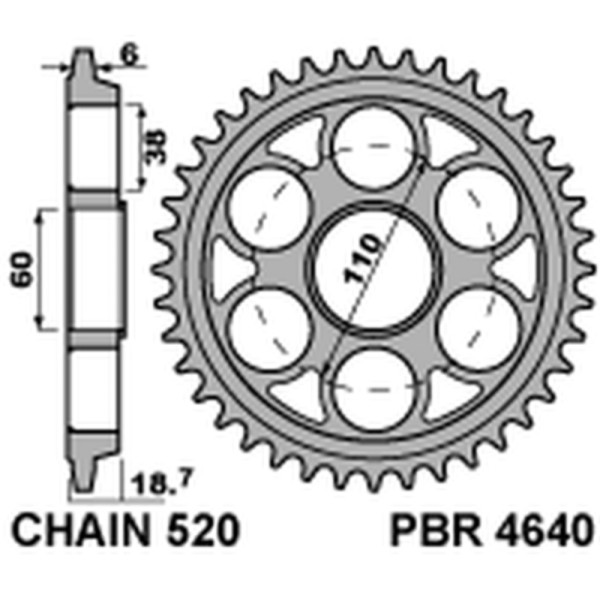 Couronne PBR aluminium renforcé - 520