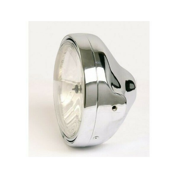 Phare , Optique de phare verre lisse - CHROME Diamètre 200 mm SV / Bandit / GSE