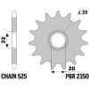 Pignon PBR acier standard 2350 - 525
