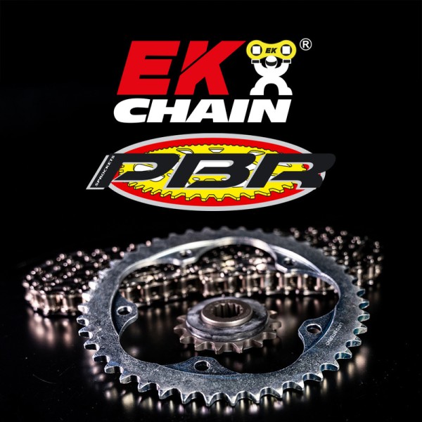 Kit chaîne EK/PBR 428DEH 11/50-126 - couronne standard