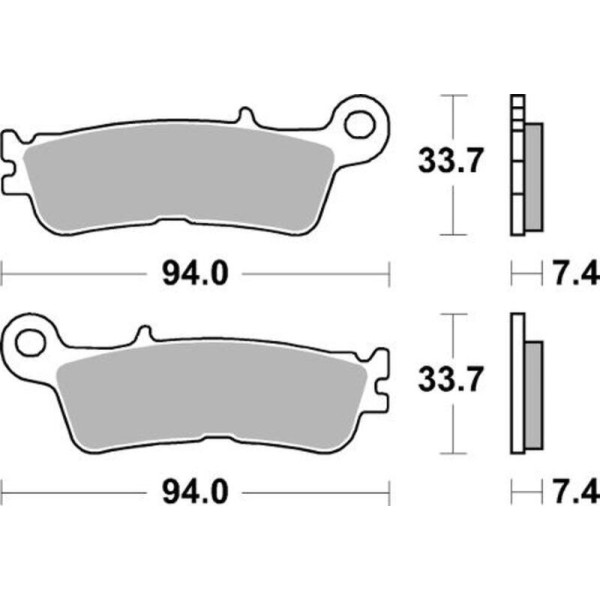 Plaquettes de frein BRAKING Off-Road métal fritté - 995CM44