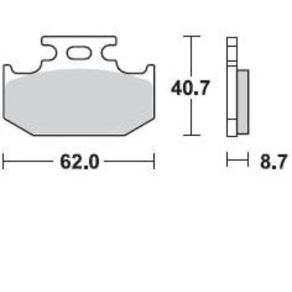 Plaquettes de frein BRAKING Off-Road métal fritté - 722CM44