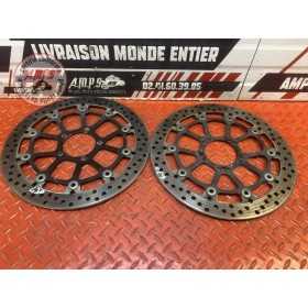 Paire de disque de frein avant Ducati Diavel 1200 2011 à 2014 