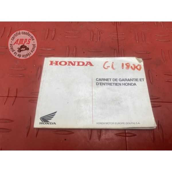 Carnet d entretien Honda GL 1800 GOLDWING 2001 à 2011 