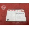 Carnet d entretien Honda GL 1800 GOLDWING 2001 à 2011 