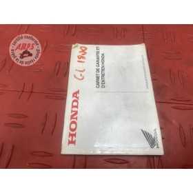 Carnet d entretien Honda GL 1800 GOLDWING 2001 à 2011 