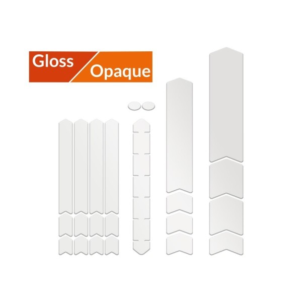 Kit L protection adhésive pour cadre de vélo ALGIS Opaque - transparent