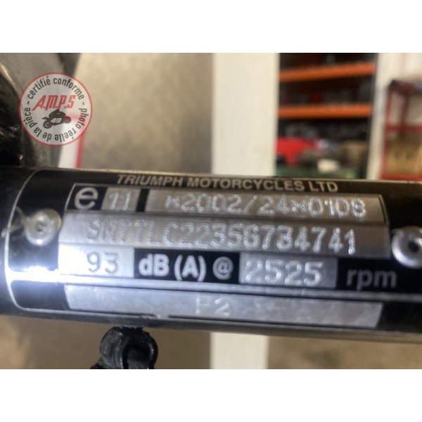 Cadre avec carte grise Triumph 2300 ROCKET III 2013 à 2016 