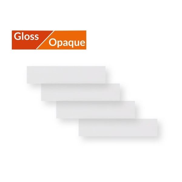 Lot de 4 bande de protection Gloss 11x48cm - transparent