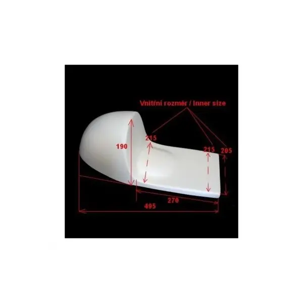 SELLE FIBRE DE VERRE CAFE RACER HAILWOOD REPLICA