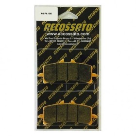 Plaquette De Frein avant (ou arrière suivant modèle) Accossato AGPA106 (dimensio 