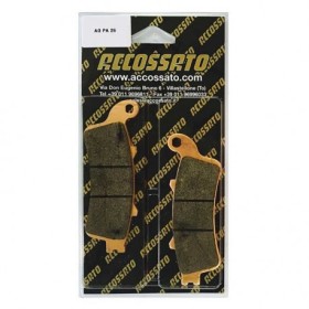 Plaquette De Frein avant (ou arrière suivant modèle) Accossato AGPA26 (dimension 