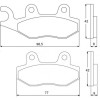 Plaquette De Frein avant (ou arrière suivant modèle) Accossato AGPA80 (dimension 