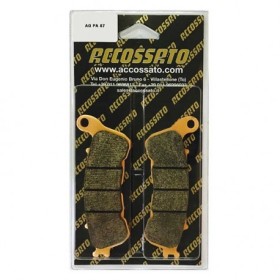 Plaquette De Frein avant (ou arrière suivant modèle) Accossato AGPA87 (dimension 