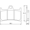 PLAQUETTES DE FREIN ACCOSSATO RACING 