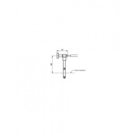 Tube plastique et cable de réglage de garde déporté RA001 (pièce détachée)