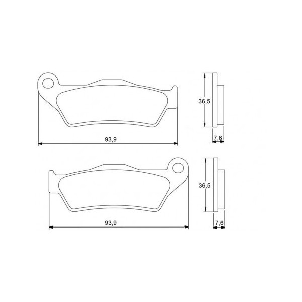 PLAQUETTES DE FREIN ACCOSSATO OFF ROAD 