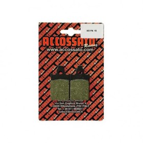 Plaquette De Frein avant (ou arrière suivant modèle) Accossato AGPA15 (dimension 