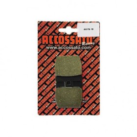 Plaquette De Frein avant (ou arrière suivant modèle) Accossato AGPA19 (dimension 