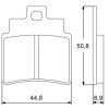 Plaquette De Frein avant (ou arrière suivant modèle) Accossato AGPA43 (dimension 