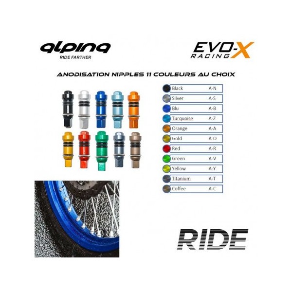 ROUE AV A RAYONS TUBELESS 3.5 X 17 PACK RIDE 