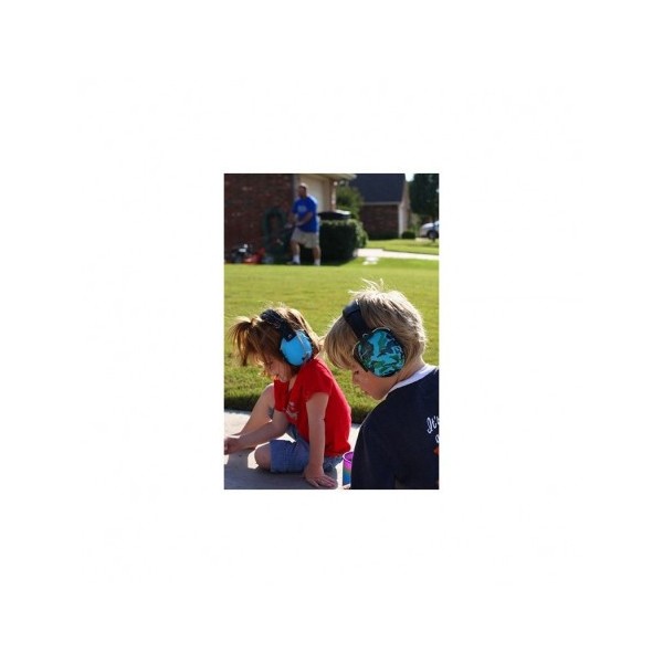casque Babybanz anti bruit pour enfants de 2 ans et plus. couleur bleue 