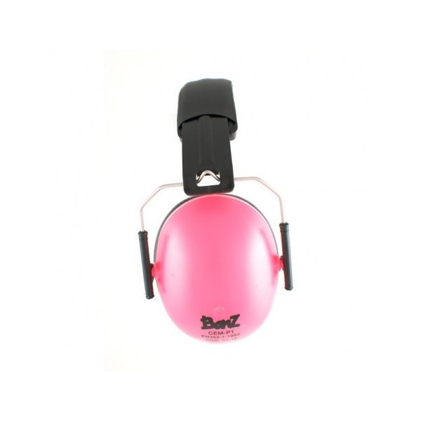 casque anti bruit Babybanz pour enfants de 2 ans et plus. couleur rose 