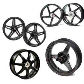 ROUES CARBONE HOMOLOGUEES 5 BATONS