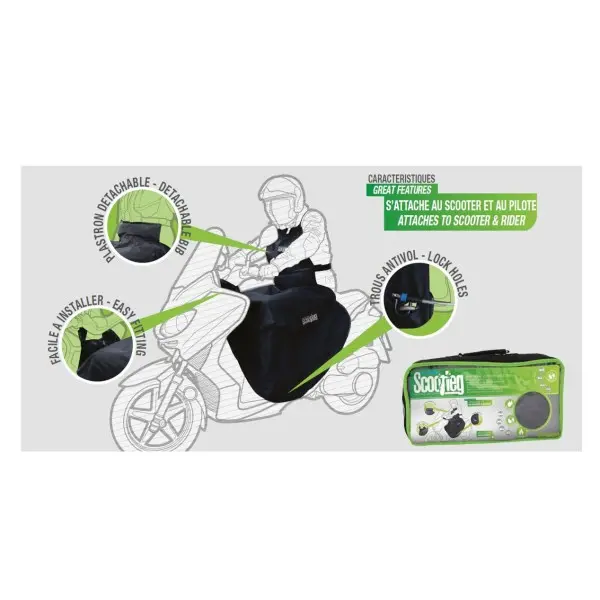 Tablier scooter universel OXFORD noir