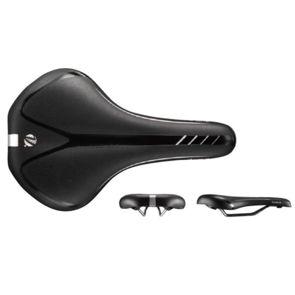 Selle VELO Gel Zone Cut noir