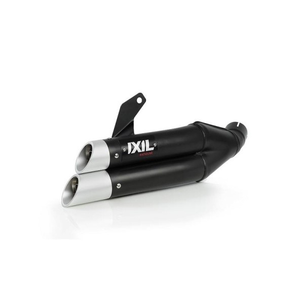 Silencieux IXIL Dual Hyperlow L3XB inox noir / alu - Kawasaki ER-6 - XK7351XB