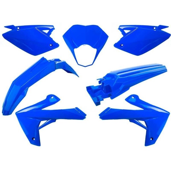 Kit plastique O PARTS bleu brillant - Rieju MRT/MRT Pro 50 (09-21)