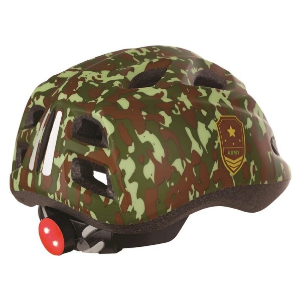 Casque militaire junior avec lumière POLISPORT Led taille S 52/56 cm