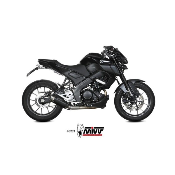 Ligne complète MIVV GP Pro acier inoxydable noir - Yamaha MT 125