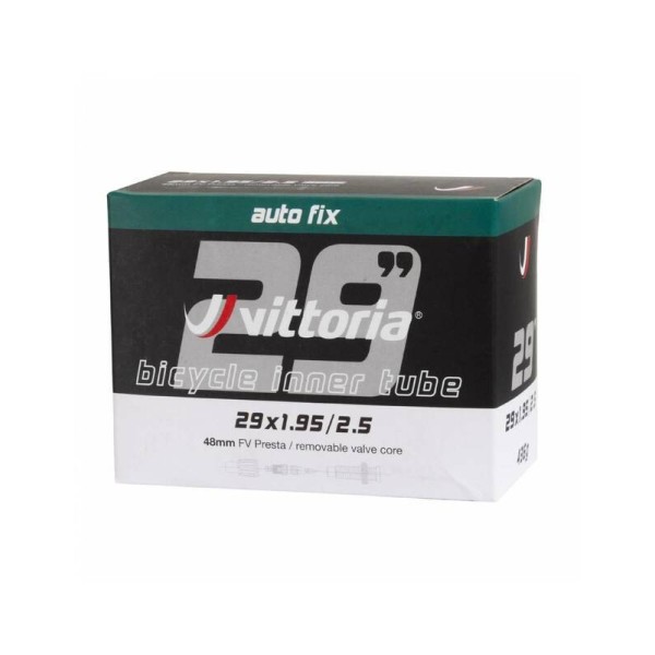 Chambre à air vélo VITTORIA Auto Fix 29x1.95/2.5 Valve Presta amovible RVC 48mm