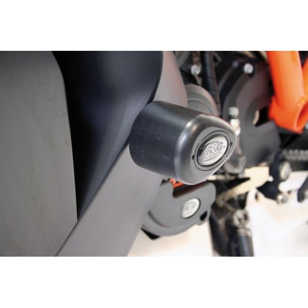 Tampons de protection R&G RACING Aero noir KTM RC8 1190/R/R Track