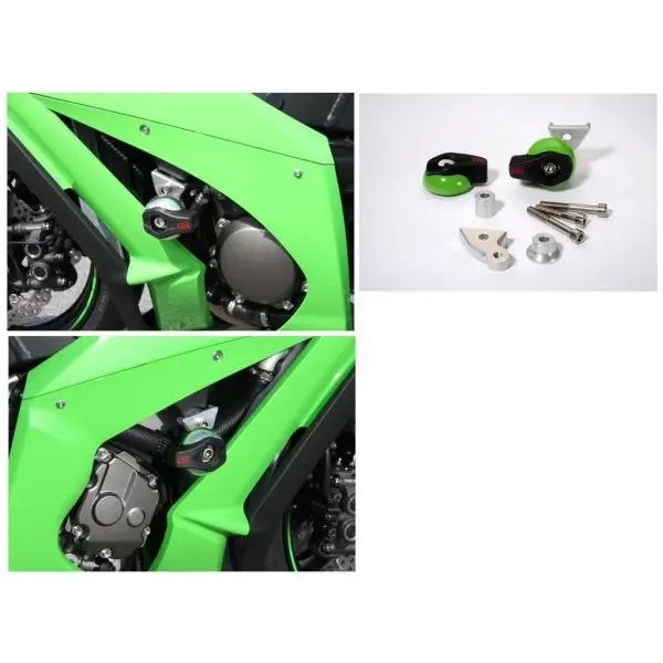 KIT FIXATIONCRASH PAD POUR KAWASAKI AVEC PLATINE