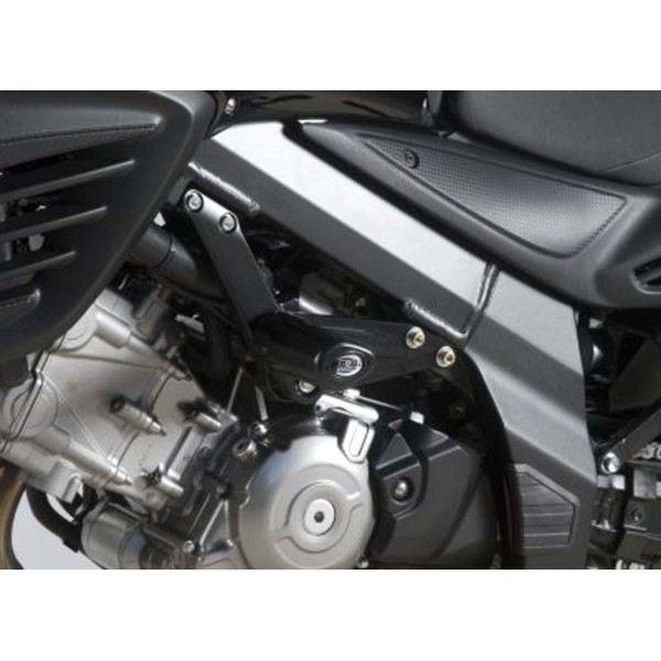 Tampons de protection R&G RACING Aero noir Suzuki DL650 V-Strom