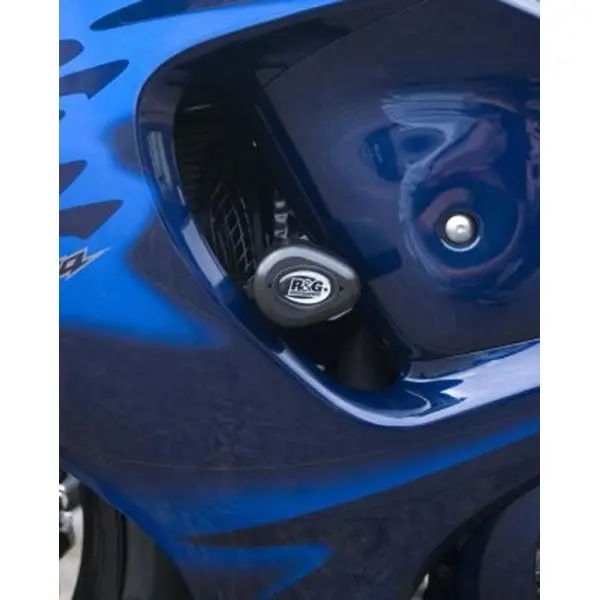 Tampons de protection R&G RACING Aero noir sans perÃ§age Suzuki GSX1340R Hayabusa