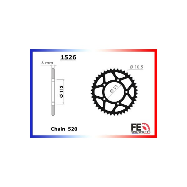 ZONTES.125.HYPER TRAIL/URBAN '20 14X43 RK520FEX 