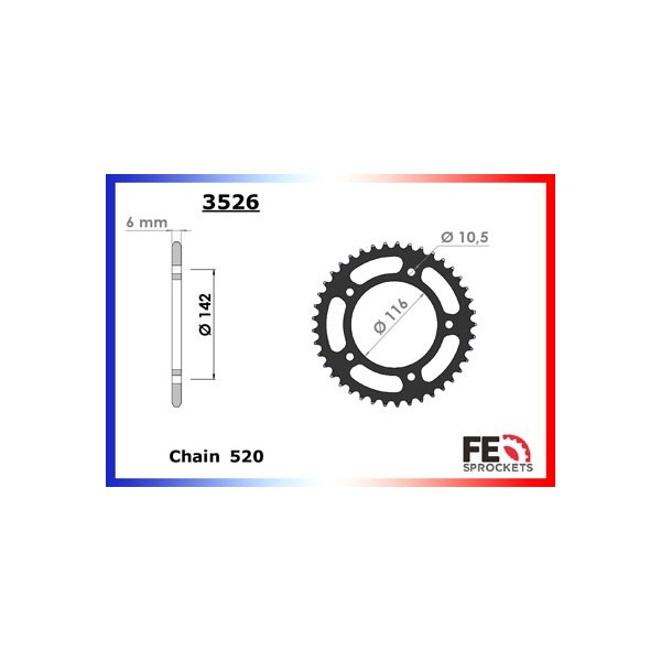 560.T-MAX '20 17X45 RK520FEX # (NE NECESSITE PAS DE PORTE COURONNE) 