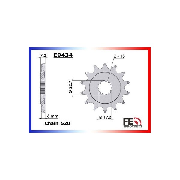 DR.500 '81/83 15X45 RKGB520KXZ µ 