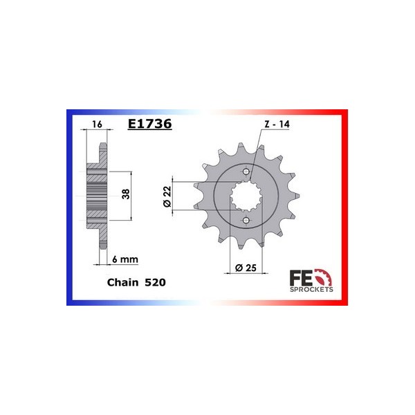 950.HYPERMOTARD SP '19/20 15X43 RK520FEX µ 