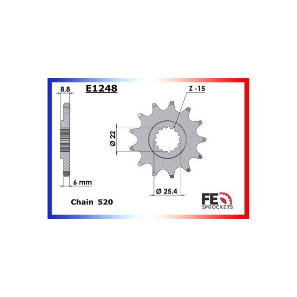 250.RR Enduro '05/12 14X52 RKGB520KXZ µ 