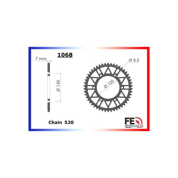 125.SX '95/19 13X50 RKGB520KXZ 