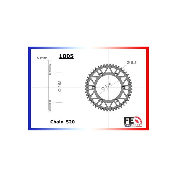 250.ENDURO '94/96 13X50 RKGB520KXZ µ 