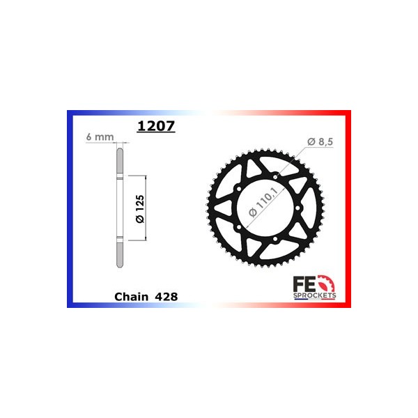 50.SHERCO ENDURO (E5) '21 11X56 428H * (Roues Bâtons) 